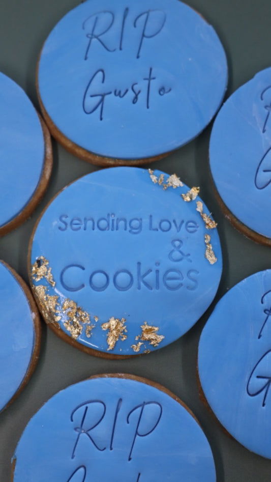 Fondant Cookies - "Sending Love & Cookies"