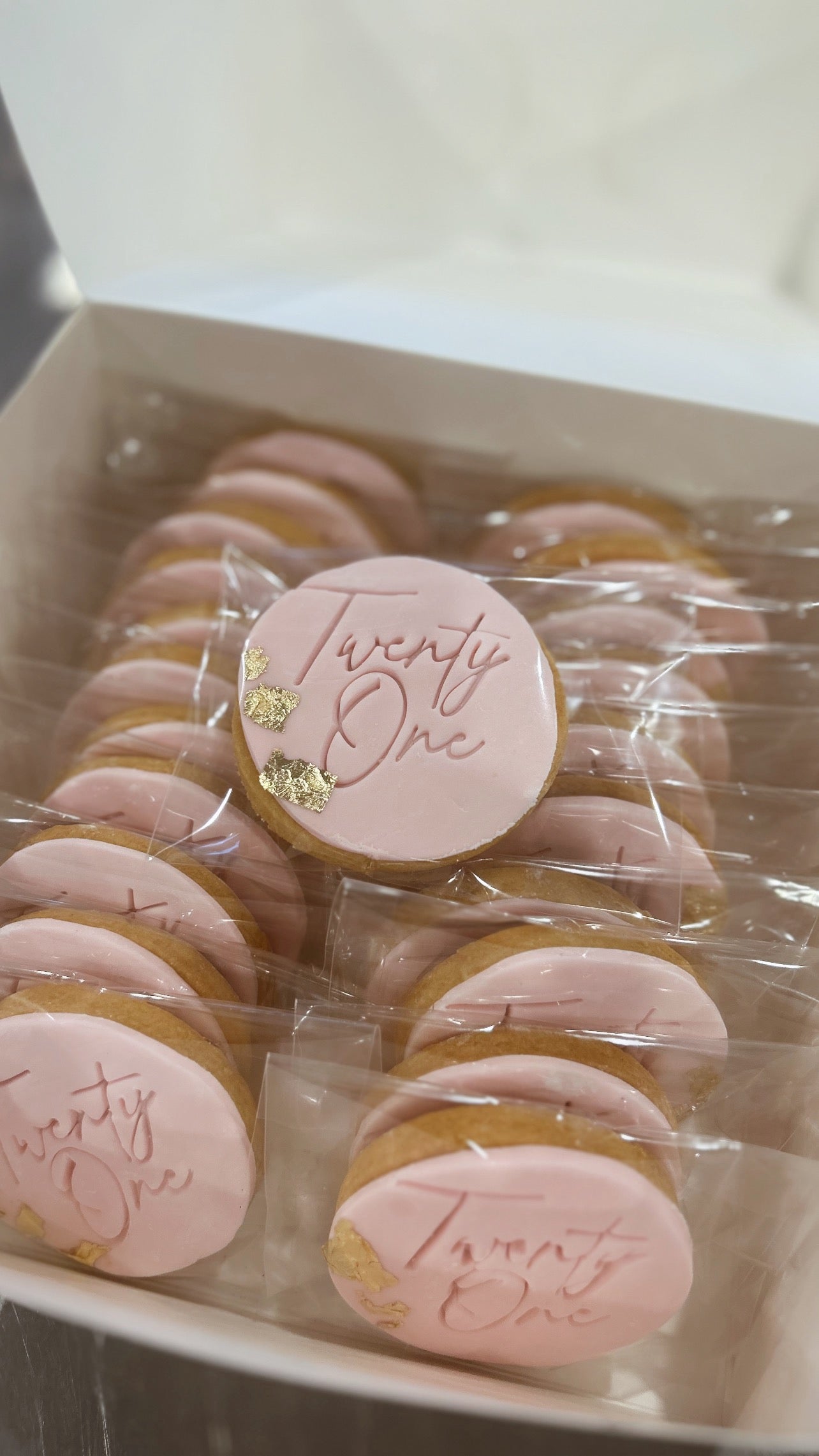 Fondant Cookies - "Twenty One"