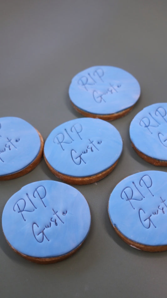 Fondant Cookies - custom message