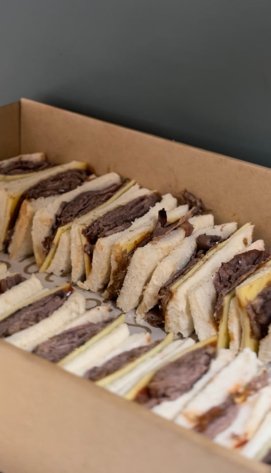 Roast Beef Ribbon Sandwiches