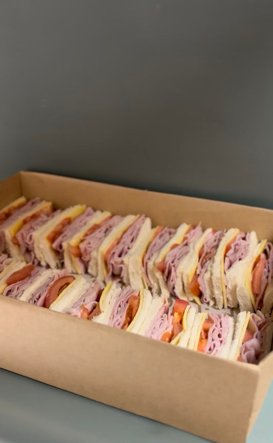 Ham, Cheese & Tomato Ribbon Sandwiches
