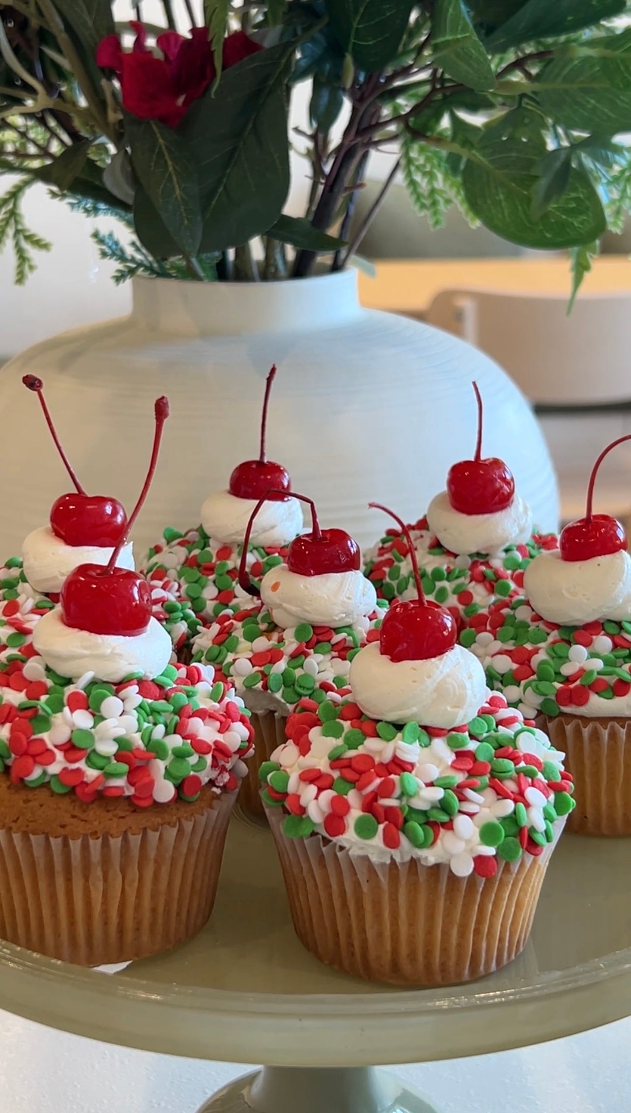 Christmas Sundae Cupcakes