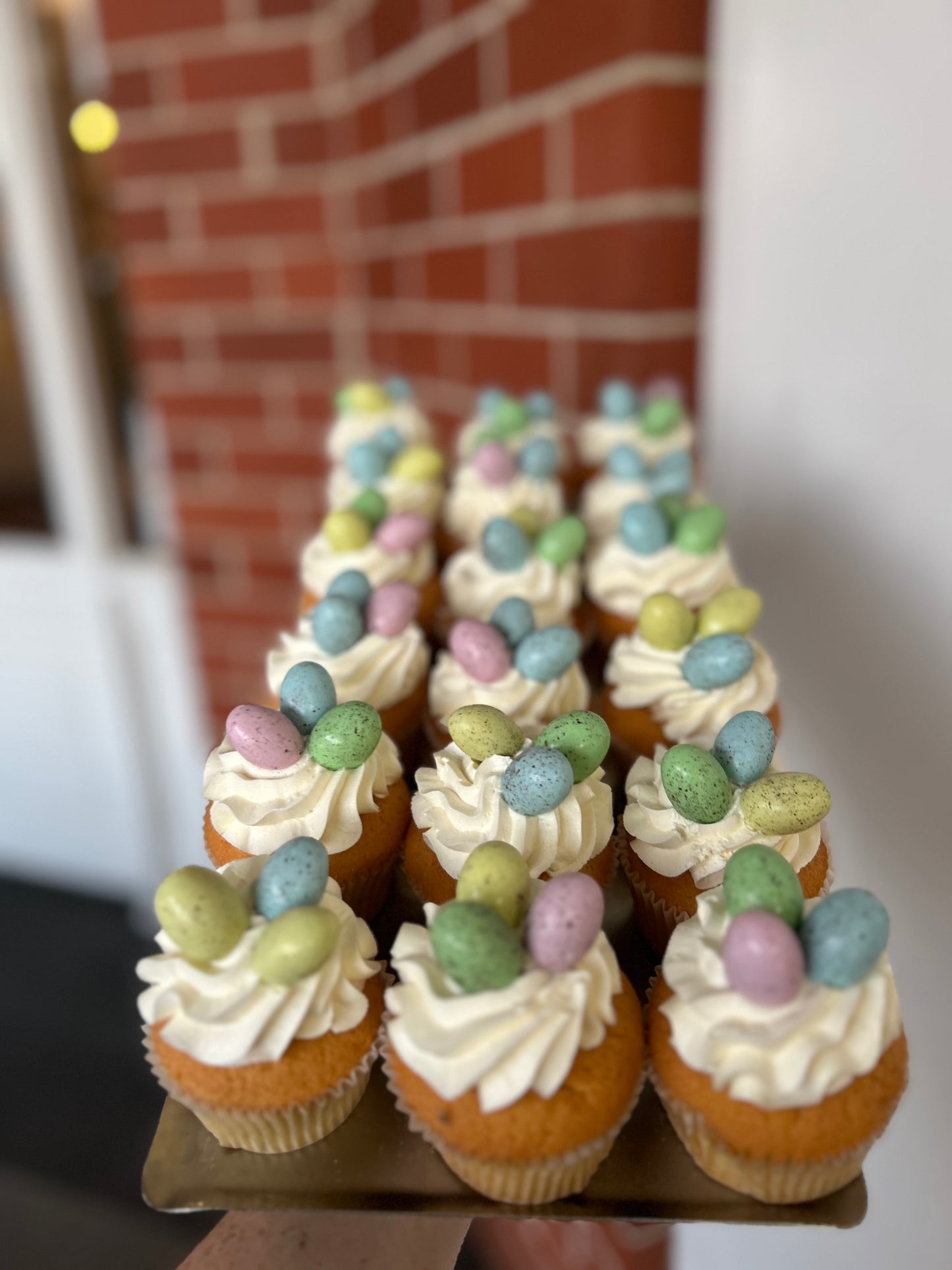 Speckled Egg Cupcakes