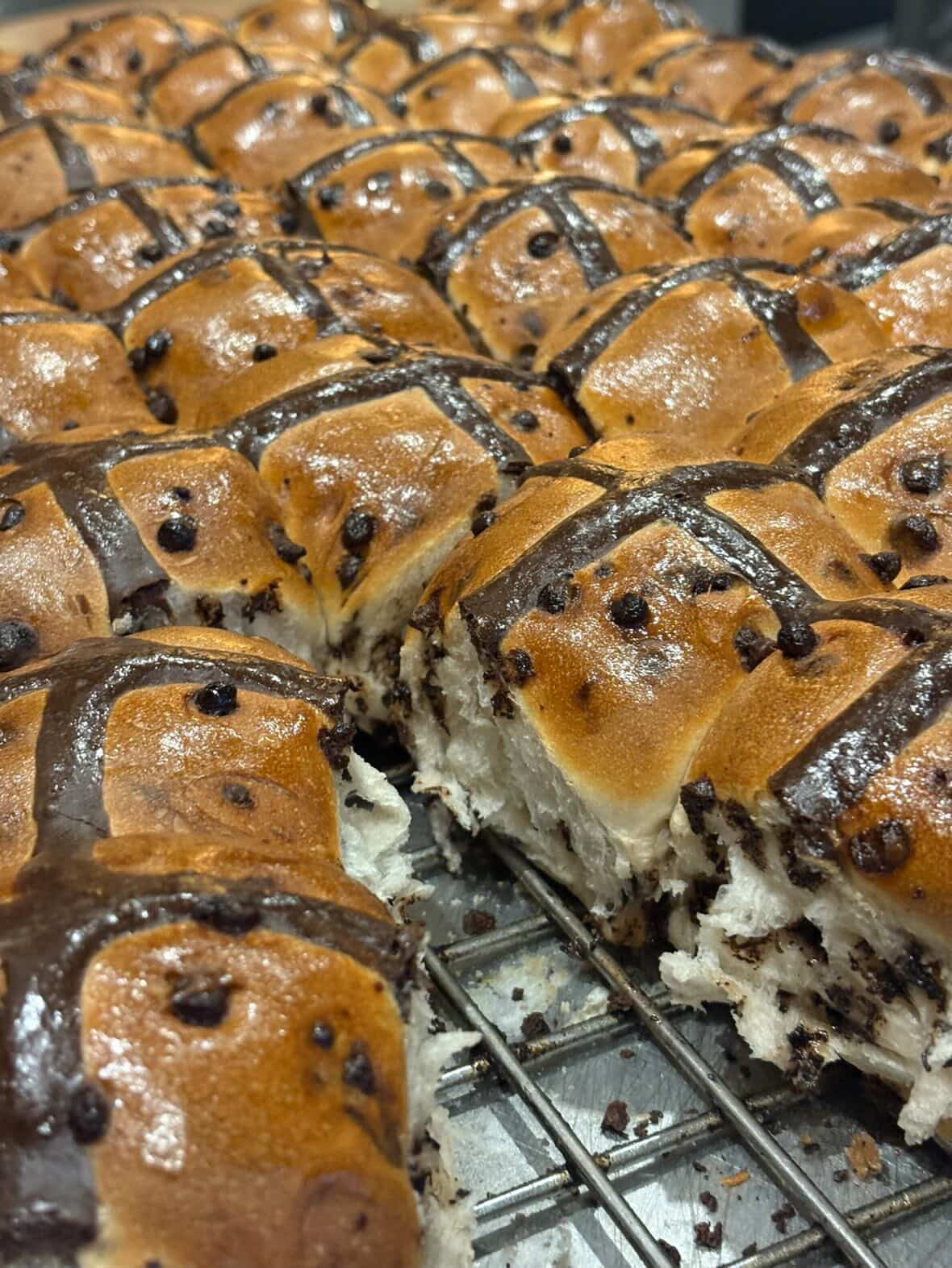 Choc-Chip Hot Cross Buns