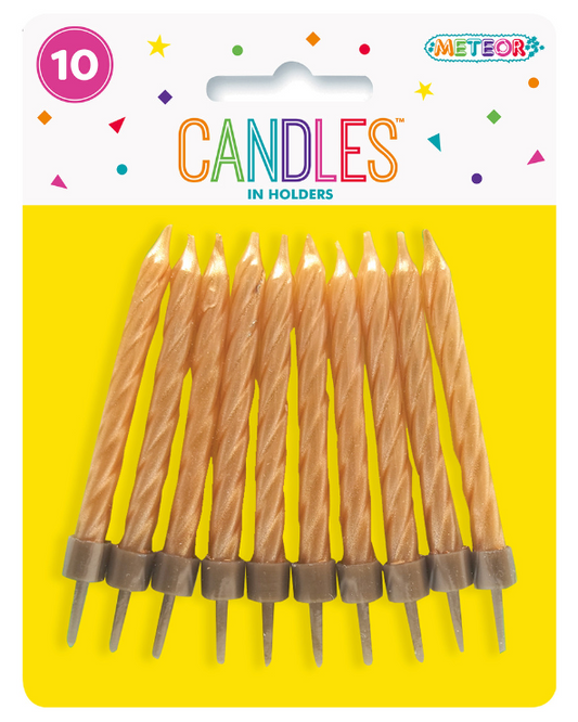 Gold Candles - 10 pk