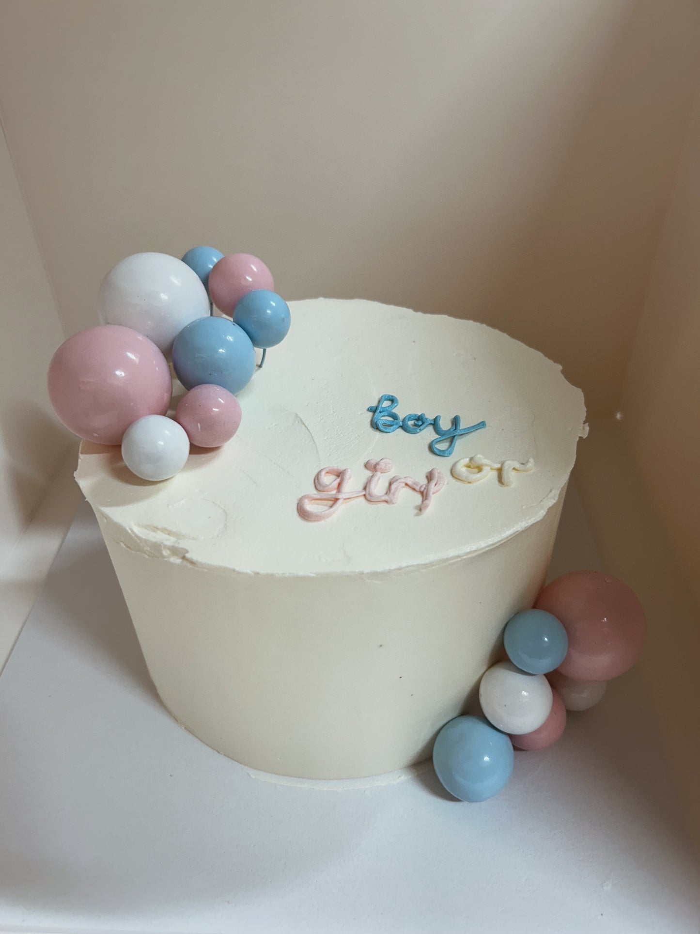 Gender Reveal Cake